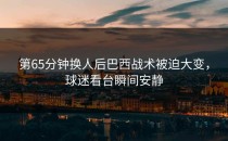 第65分钟换人后巴西战术被迫大变，球迷看台瞬间安静